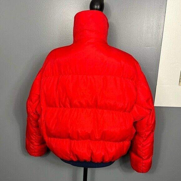 Vintage REVERSIBLE blue and orange Columbia puffer zip up jacket with pockets - Picture 4 of 12